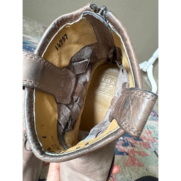 Frye Phillip Woven Leather Harness Boots 9 - Picture 10 of 10